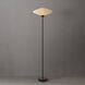 Roswell 70 inch 14 watt Matte Black Torchiere Portable Light