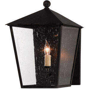 Bening 1 Light 14.75 inch Midnight Outdoor Wall Sconce, Small