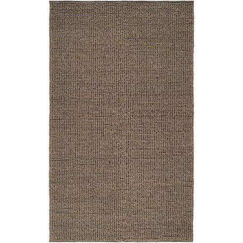 Windsor 132 X 96 inch Dark Brown, Medium Gray Rug