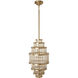 Waldorf LED 12 inch Aged Brass Pendant Ceiling Light