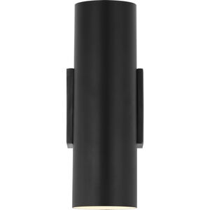 AERIN Nella LED 4.25 inch Matte Black Cylinder Sconce Wall Light, Small