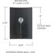 Pearson 1 Light 8 inch Black Iron ADA Sconce Wall Light