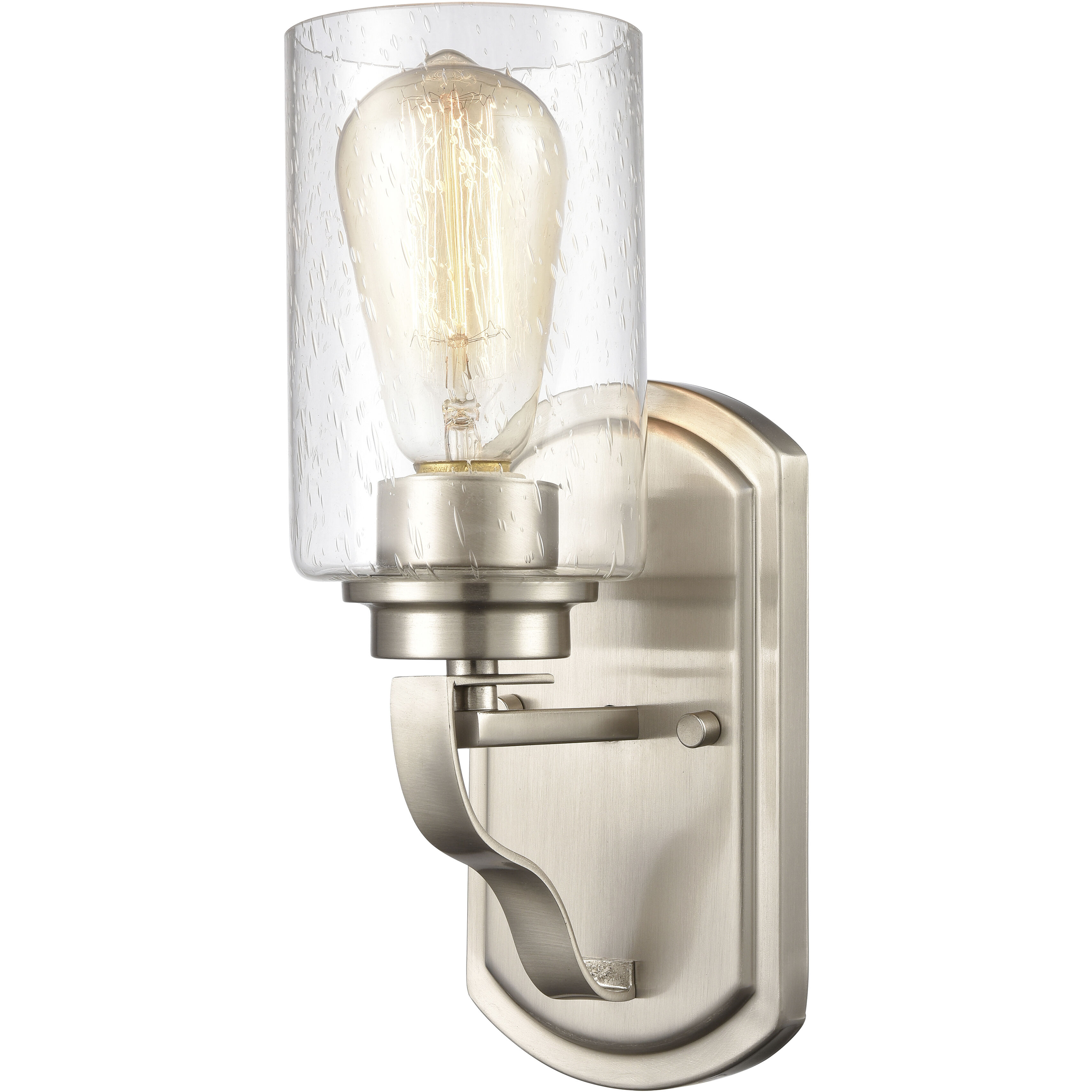 Market Square 1 Light 5 inch Brushed Nickel Vanity Light Wall Light
