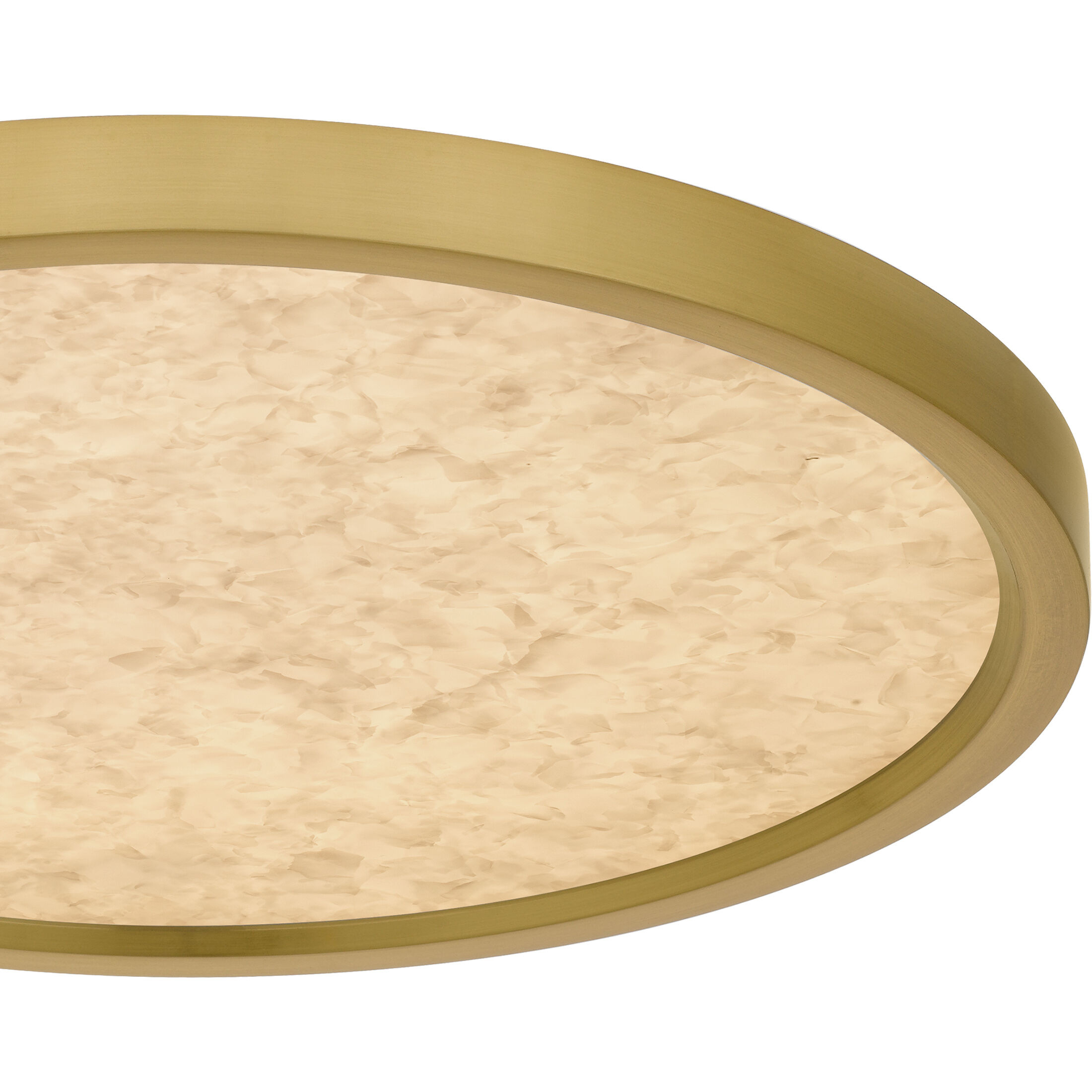 Outskirts LED 15 inch Brushed Gold Flush Mount Ceiling Light, Medium