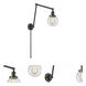 Beacon 30 inch 3.5 watt Oil Rubbed Bronze Swing Arm Wall Light in Clear Glass, Franklin Restoration