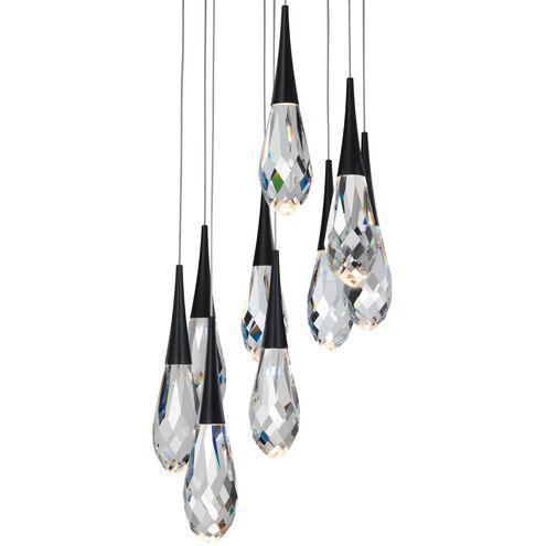 Hibiscus LED 17 inch Black Multi-Light Pendant Ceiling Light, Beyond