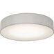 Ashland LED 20 inch Grey, White Flush Mount Ceiling Light in Black