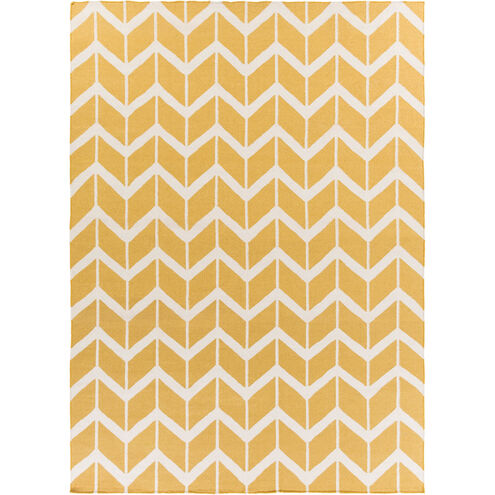 Fallon 66 X 42 inch Saffron, Cream Rug