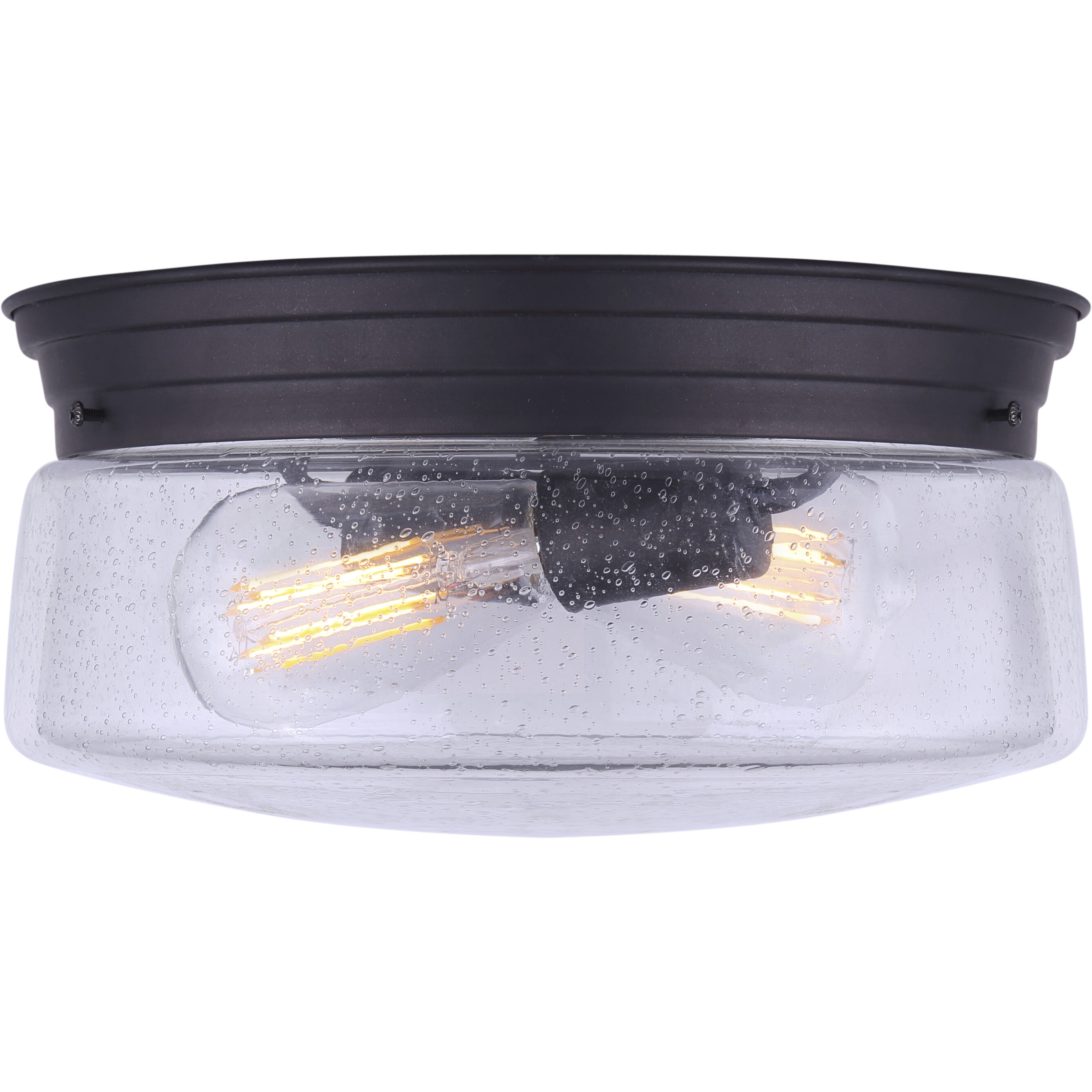 Madison 2 Light 12 inch Oil Rubbed Bronze Flush Mount Ceiling Light