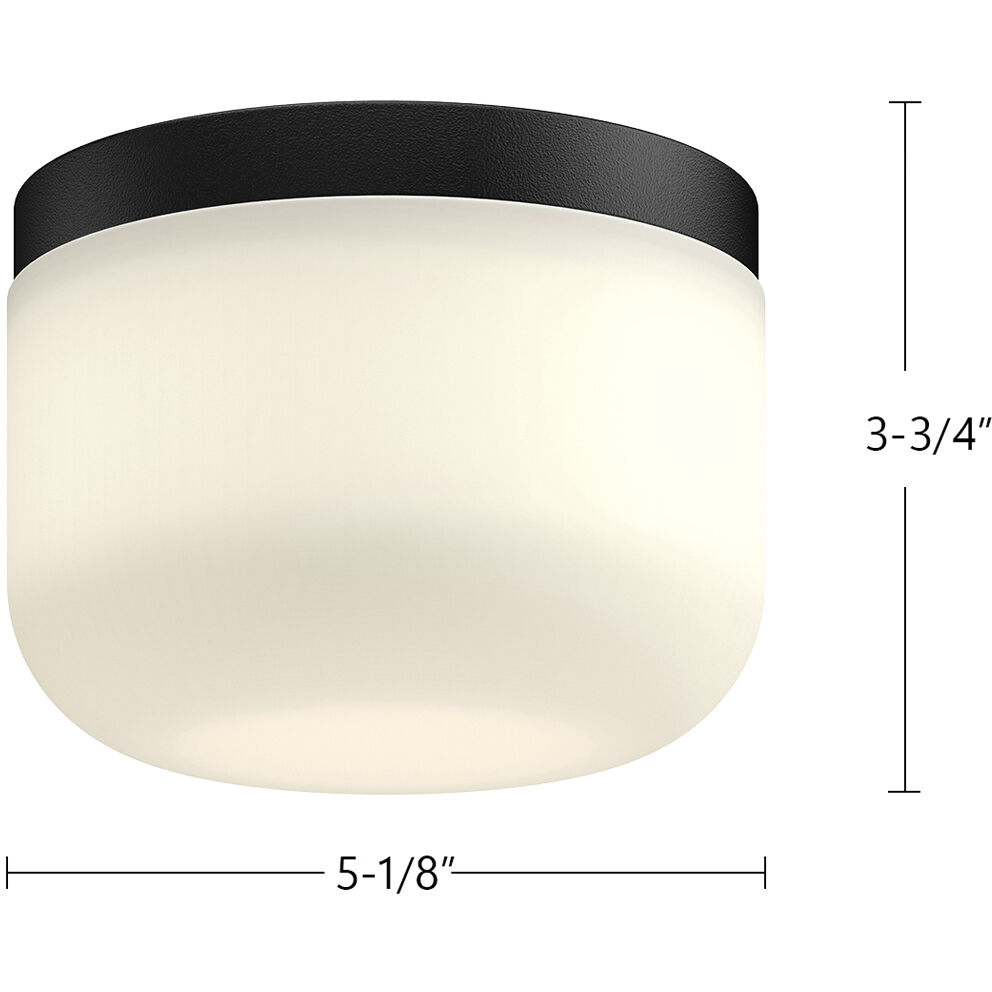 Mel LED 5.13 inch Brushed Gold/Opal Glass Flush Mount Ceiling Light