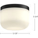 Mel LED 5.13 inch Brushed Gold/Opal Glass Flush Mount Ceiling Light