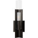 Summit Sconce Wall Light in Oil Rubbed Bronze, Clear