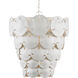 Tulum 5 Light 20 inch Sugar White and White Chandelier Ceiling Light, Marjorie Skouras Collection