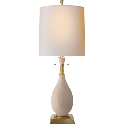 Thomas O'Brien Tamaso 31 inch 60 watt Tea Stain Porcelain Decorative Table Lamp Portable Light