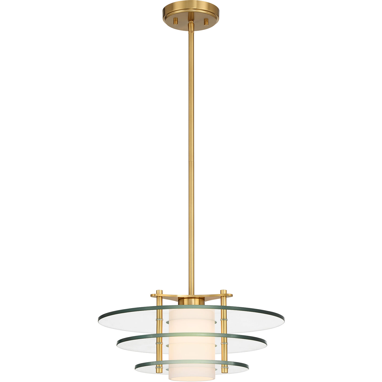 Newell 1 Light 20 inch Warm Brass Pendant Ceiling Light