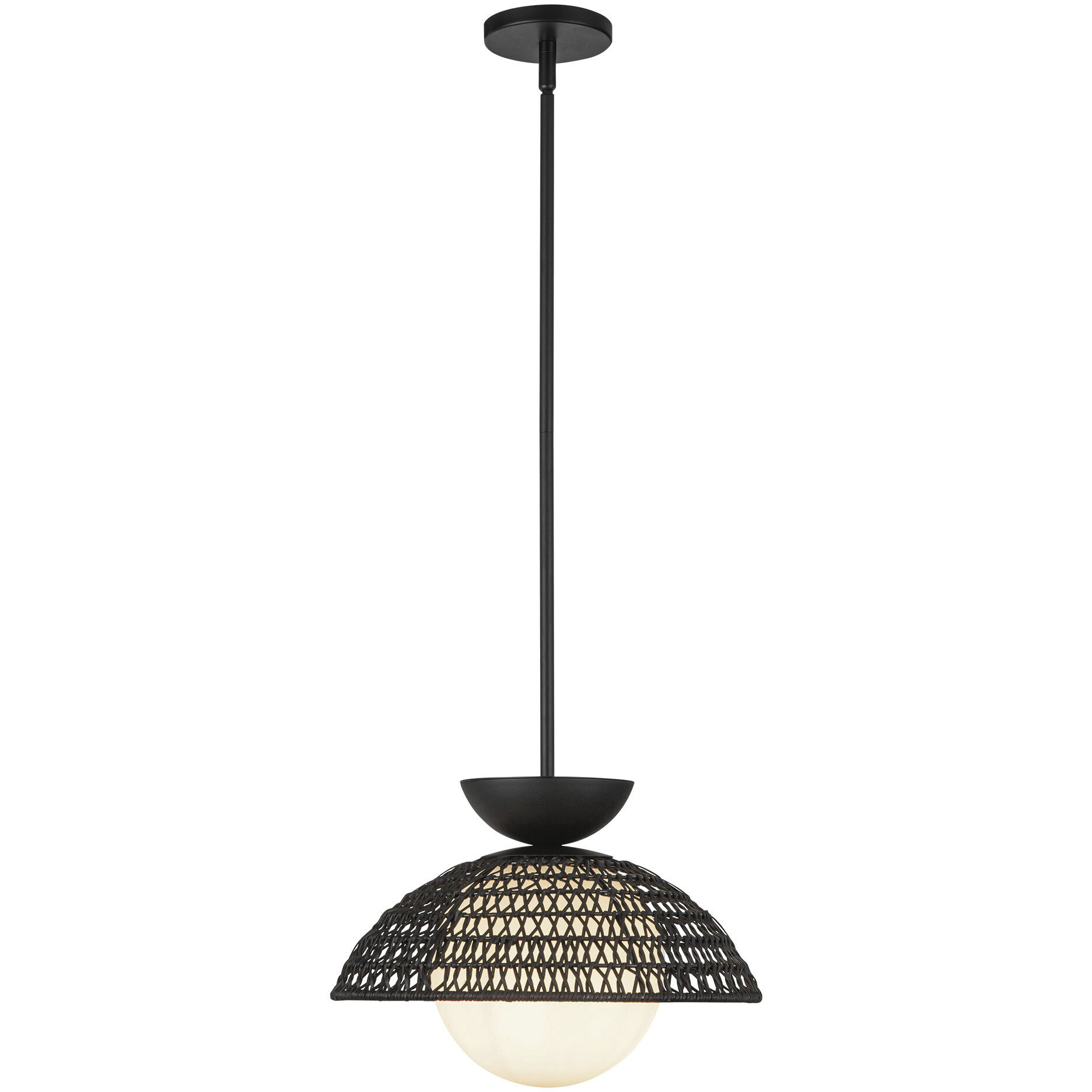 Alora Mood Perth Pendant Ceiling Light in Matte Black