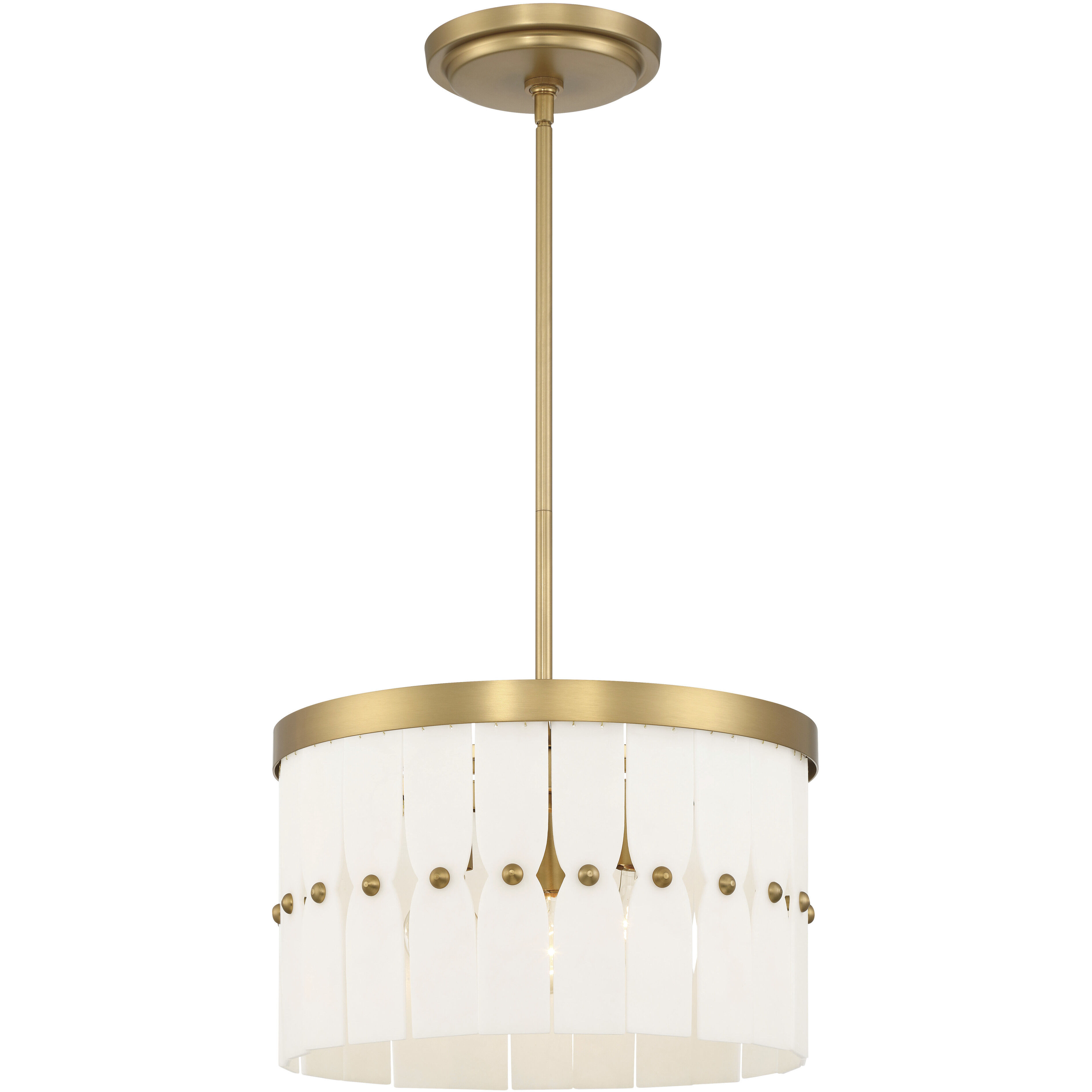 Coronelle 3 Light 16 inch Legacy Brass Convertible Semi-Flush Ceiling Light