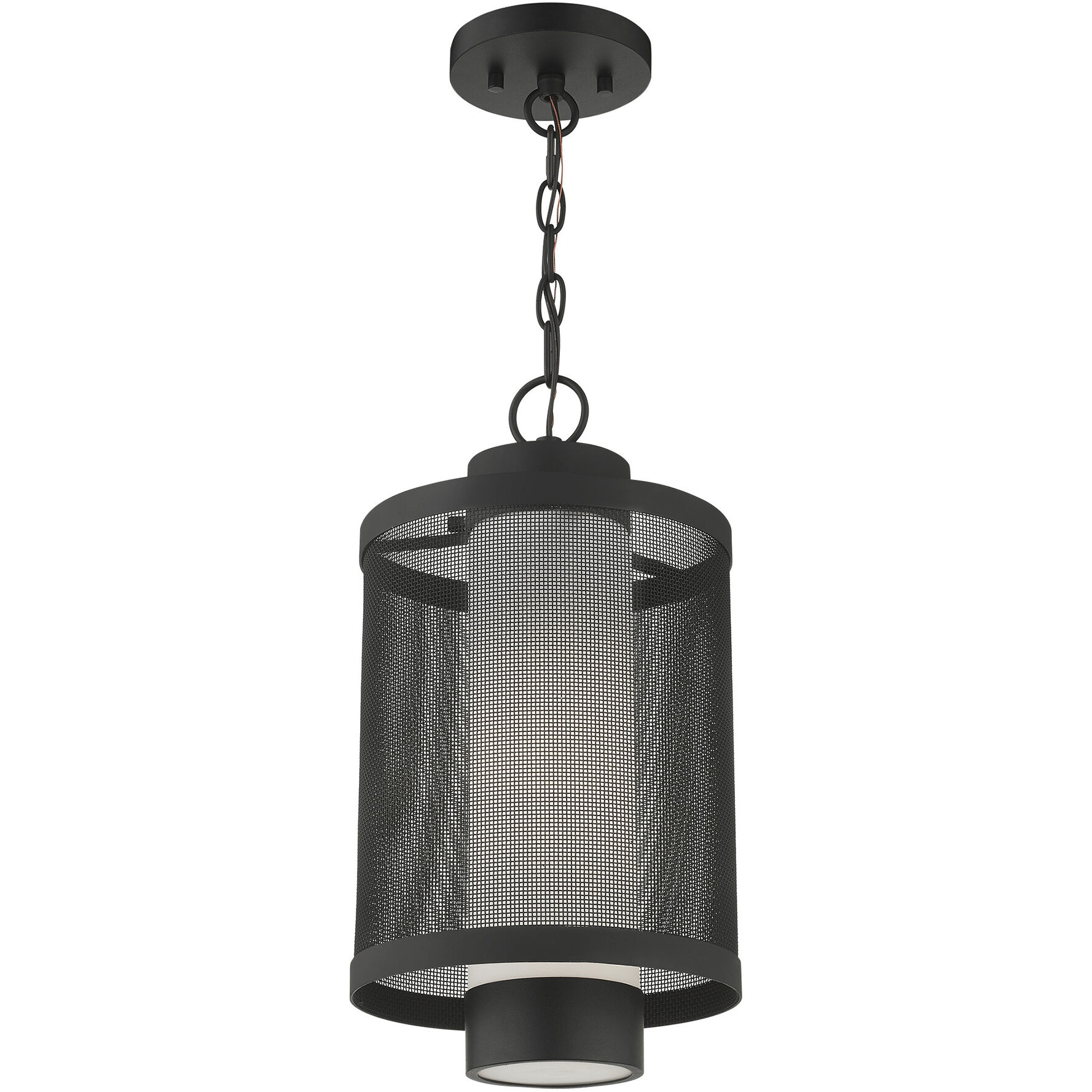 Nottingham 1 Light 9 inch Textured Black Outdoor Pendant Lantern