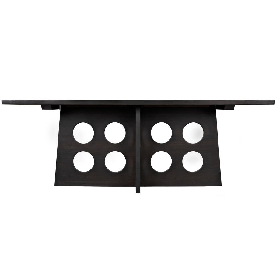 Carlo 84 X 40 inch Ebony Walnut Dining Table