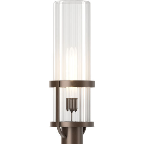 Alcove 1 Light 22.4 inch Coastal Bronze Outdoor Post Light in Clear