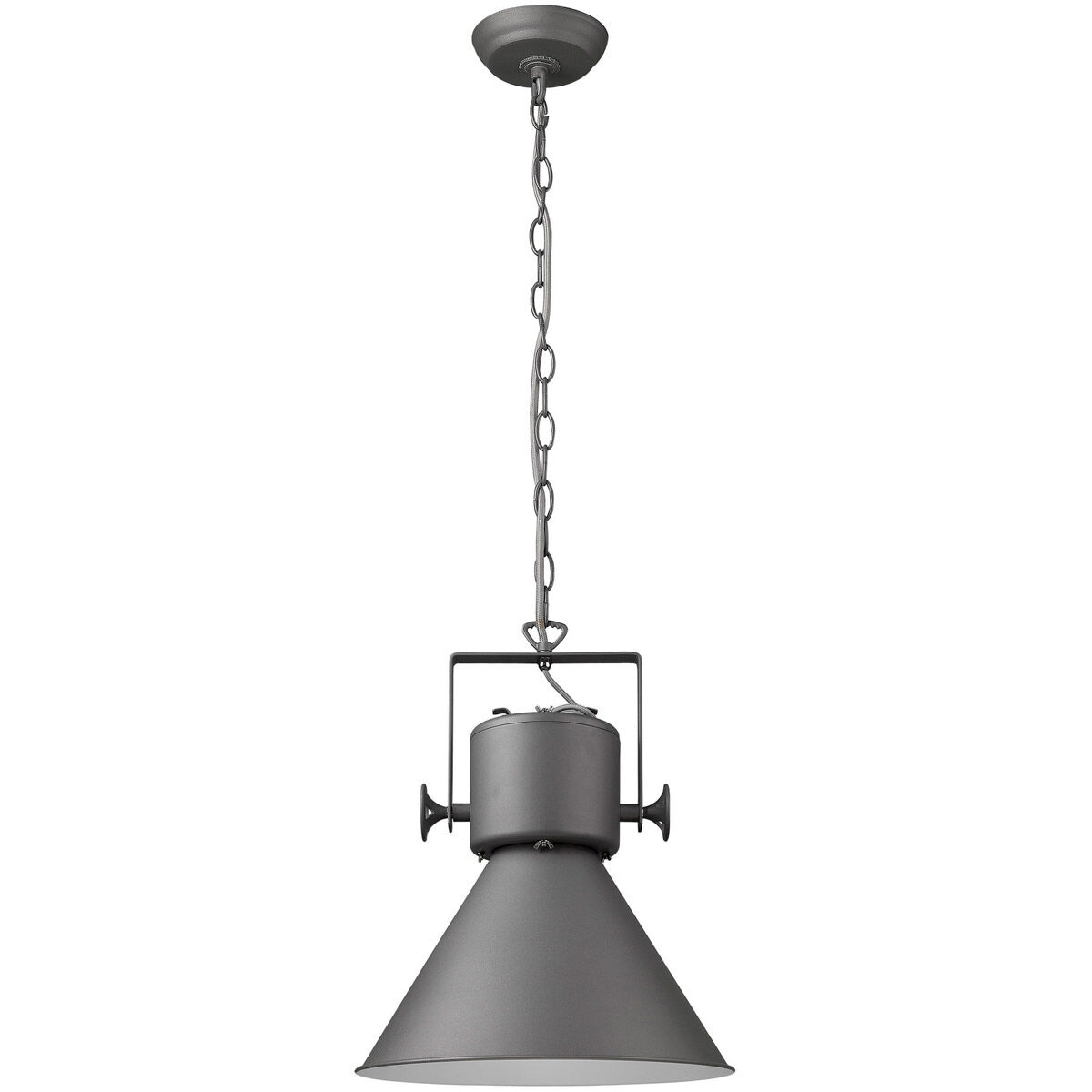 Crew 1 Light 18 inch Gray Pendant Ceiling Light