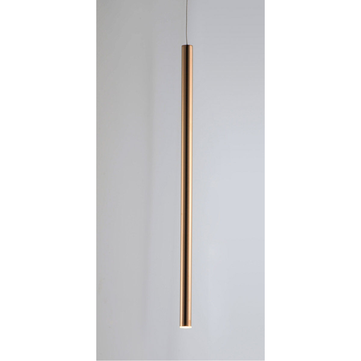 Flute LED 1 inch Rose Gold Mini Pendant Ceiling Light