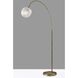 Magnolia 72 inch 100.00 watt Antique Brass Arc Floor Lamp Portable Light
