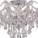 Maria Theresa 5 Light 19 inch Polished Chrome Semi Flush Ceiling Light in Clear Hand Cut