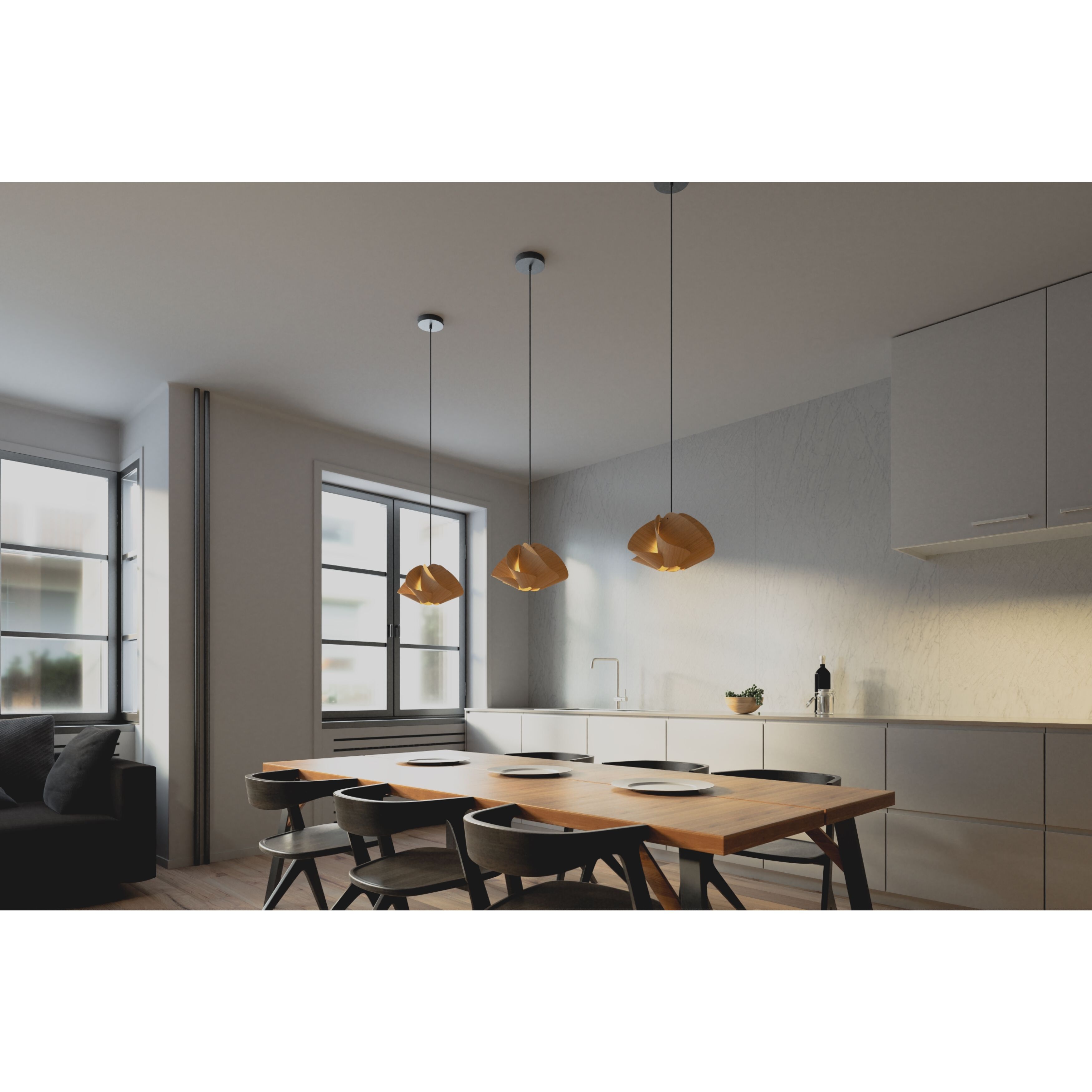 Matilda LED 11.9 inch Petiribi and Ash Pendant Ceiling Light in Petribi/Ash