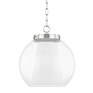 Sasha LED 15 inch Polished Nickel Pendant Ceiling Light