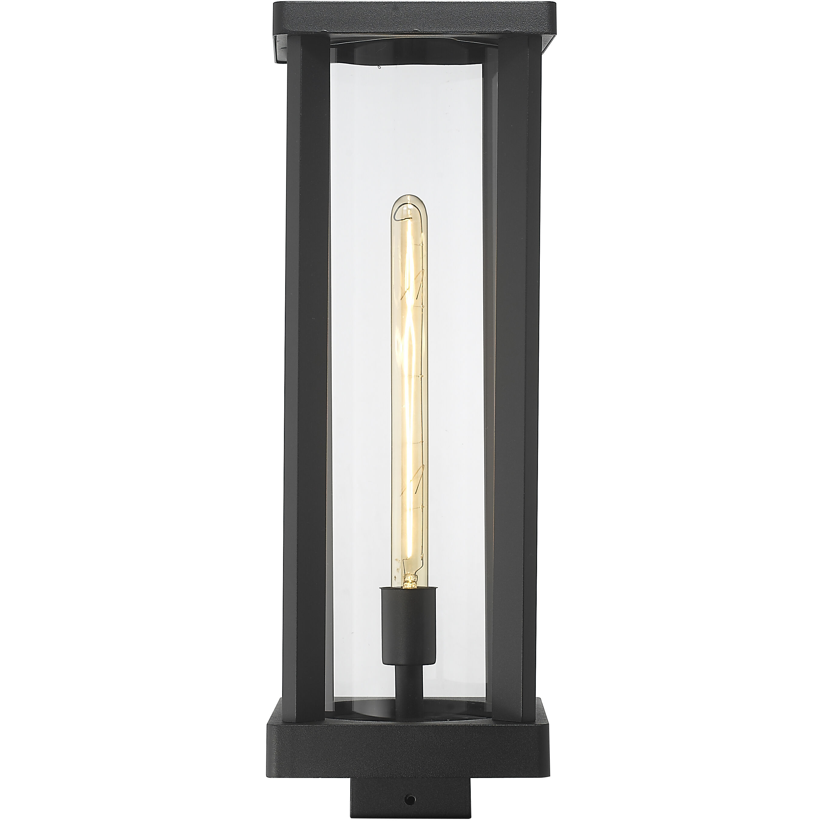Glenwood 1 Light 20 inch Black Outdoor Post Mount Fixture