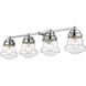 Vaughn 4 Light 31.5 inch Chrome Vanity Wall Light