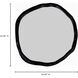 Foundry 24 X 24 inch Black Mirror, Small