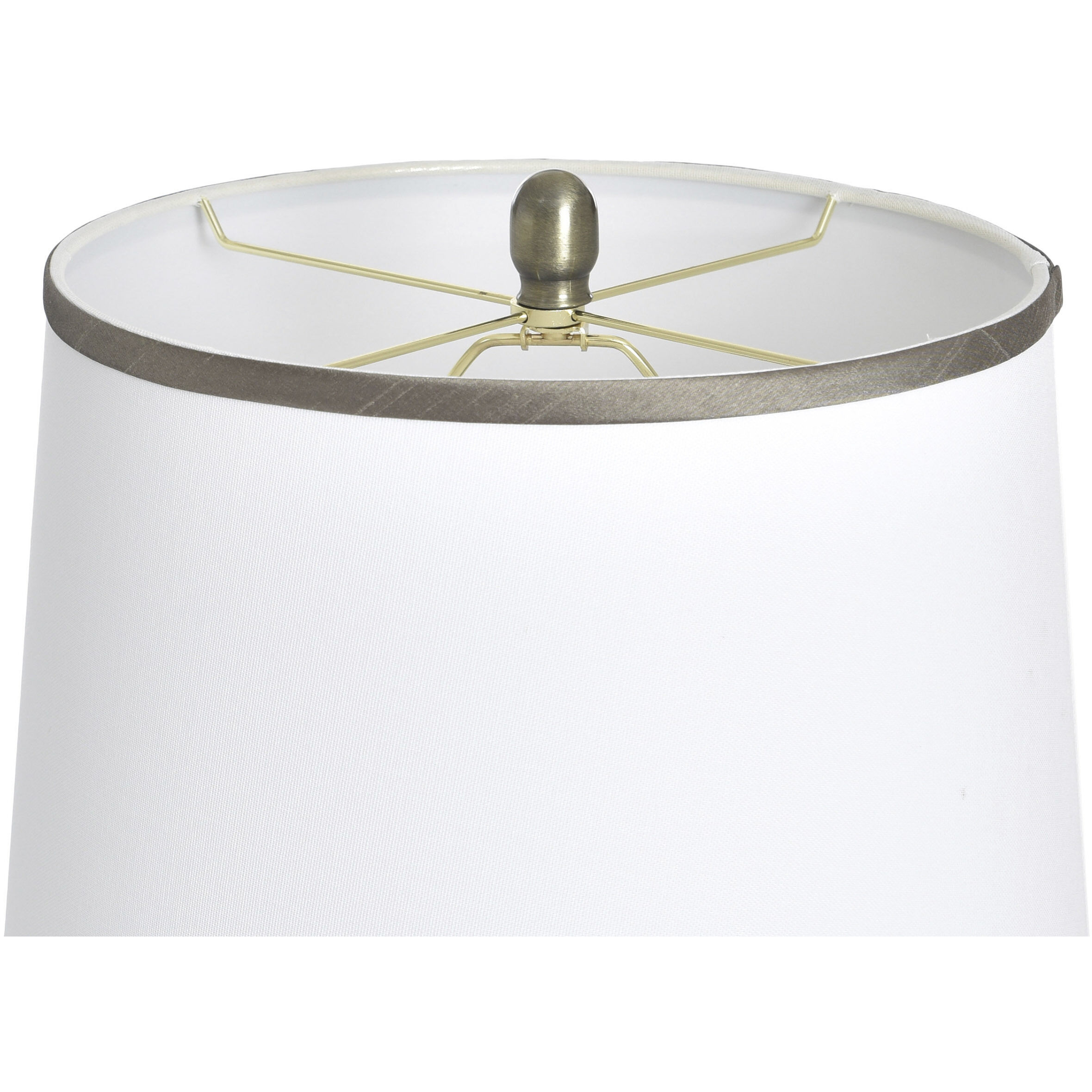 Coralie 34.75 inch 100 watt Hayla Gold and White Table Lamp Portable Light