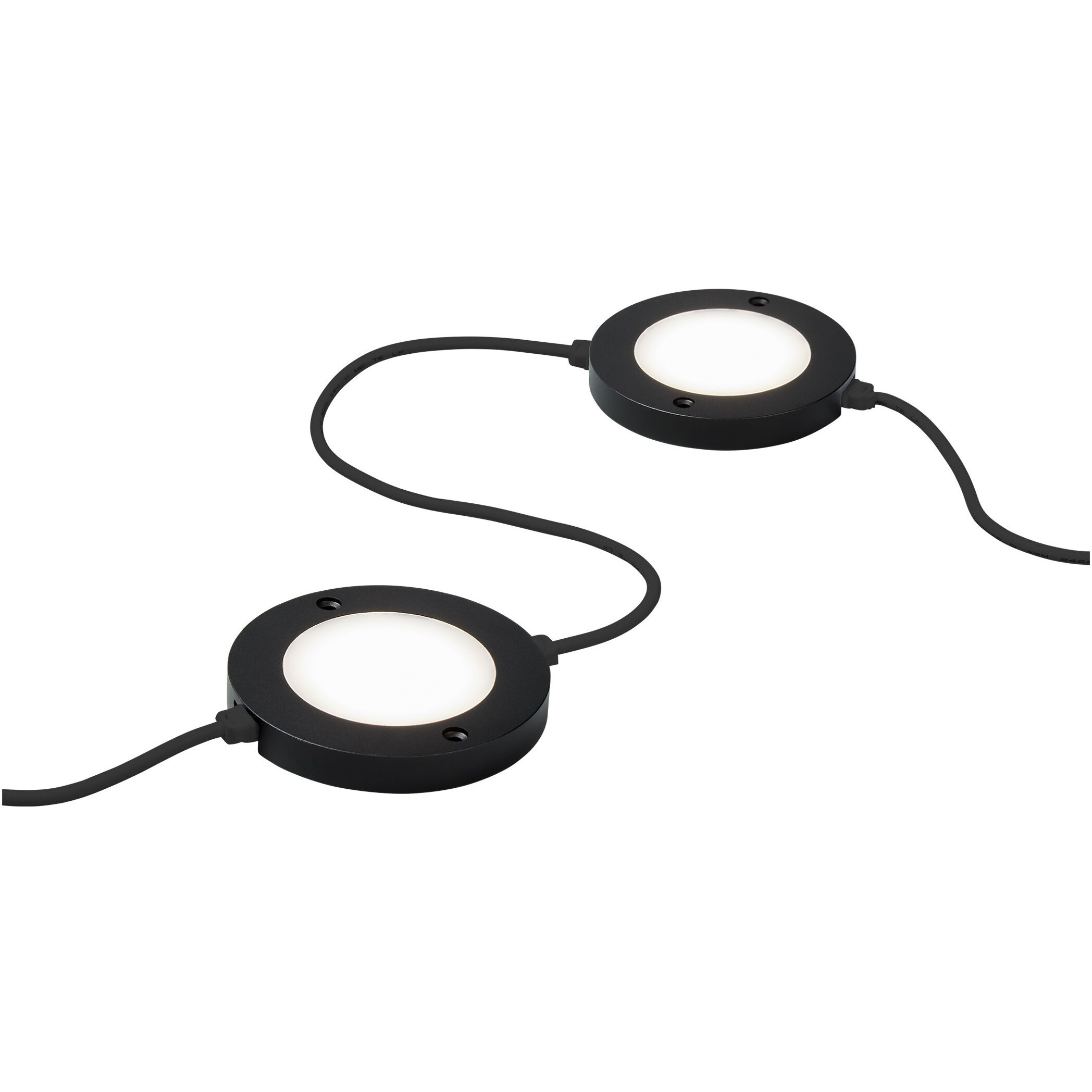 Disk Lighting 12 LED 3 inch Black Disk Light