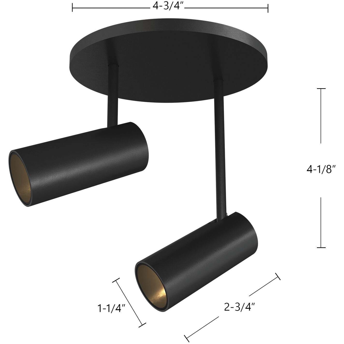 Downey LED 4.38 inch White Semi-Flush Mount Ceiling Light