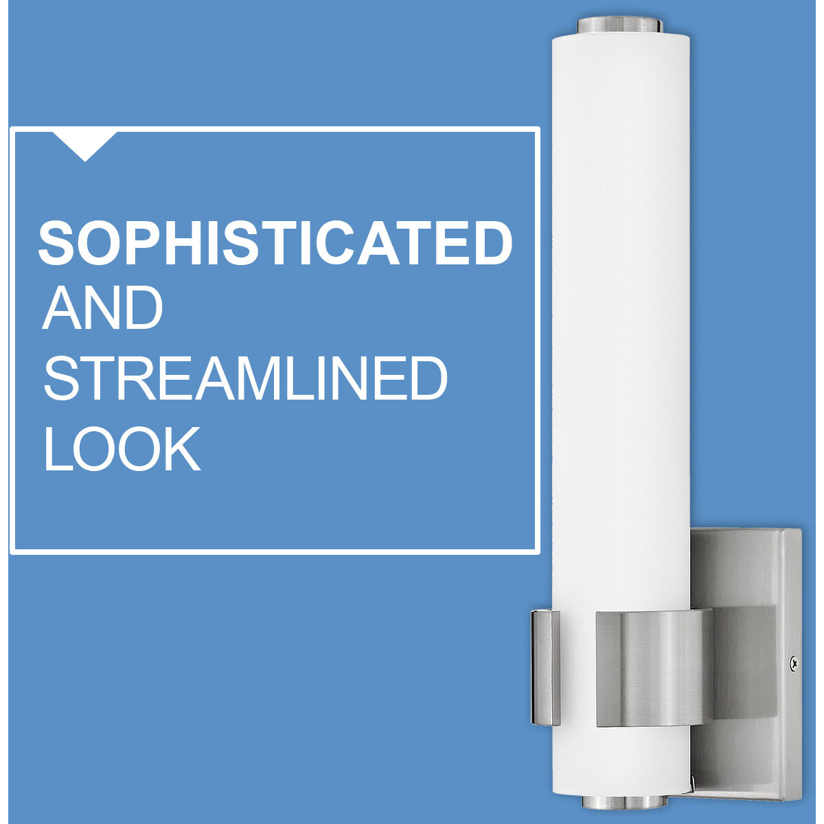 Aiden LED 31 inch Brushed Nickel Vanity Light Wall Light, Vertical