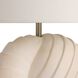 Spira 30 inch 60 watt Natural Eggshell and Antique Brass Table Lamp Portable Light