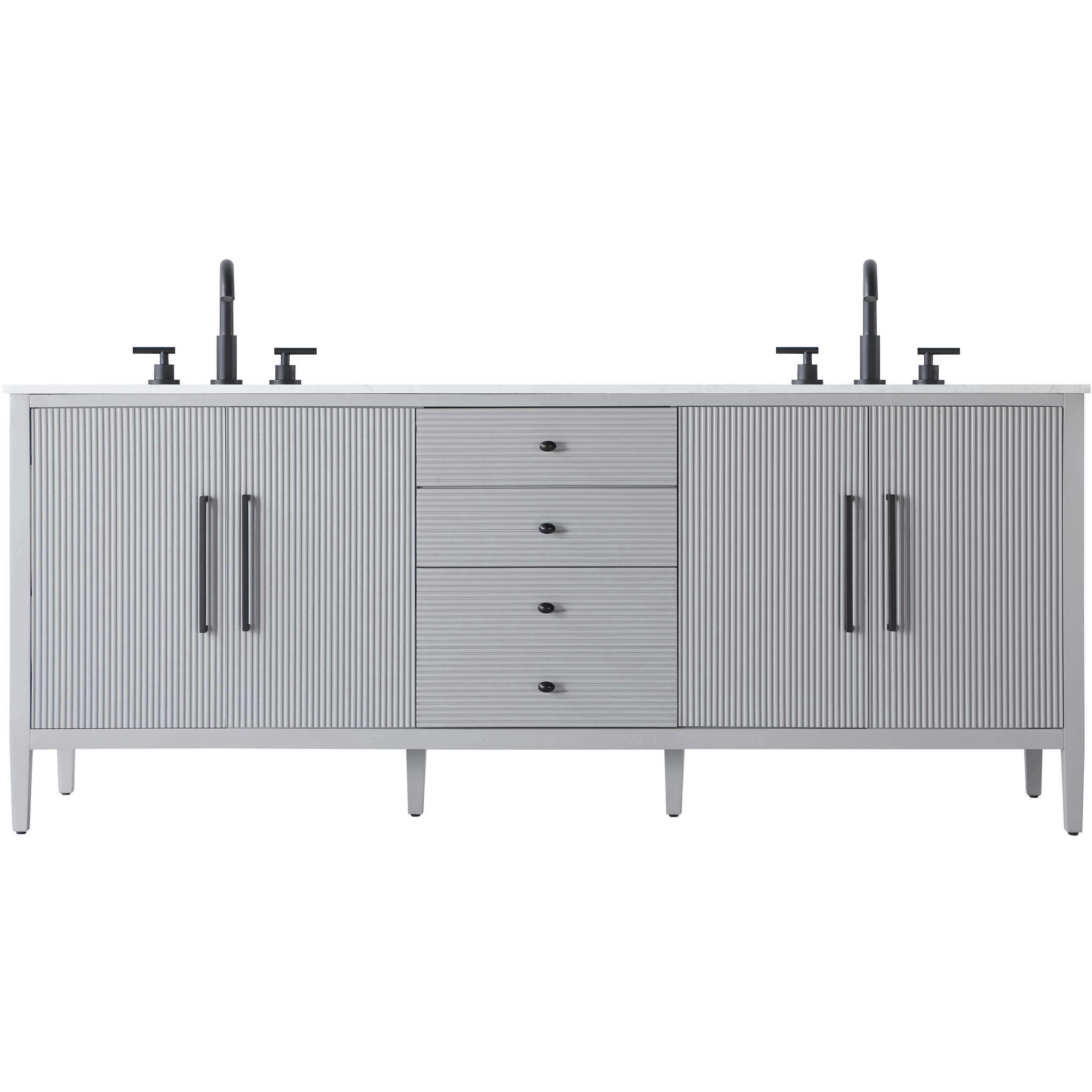 Blakely 84 X 34 inch Grey Bathroom Vanity Cabinet
