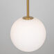 Aurelia LED 8 inch Brass Pendant Ceiling Light