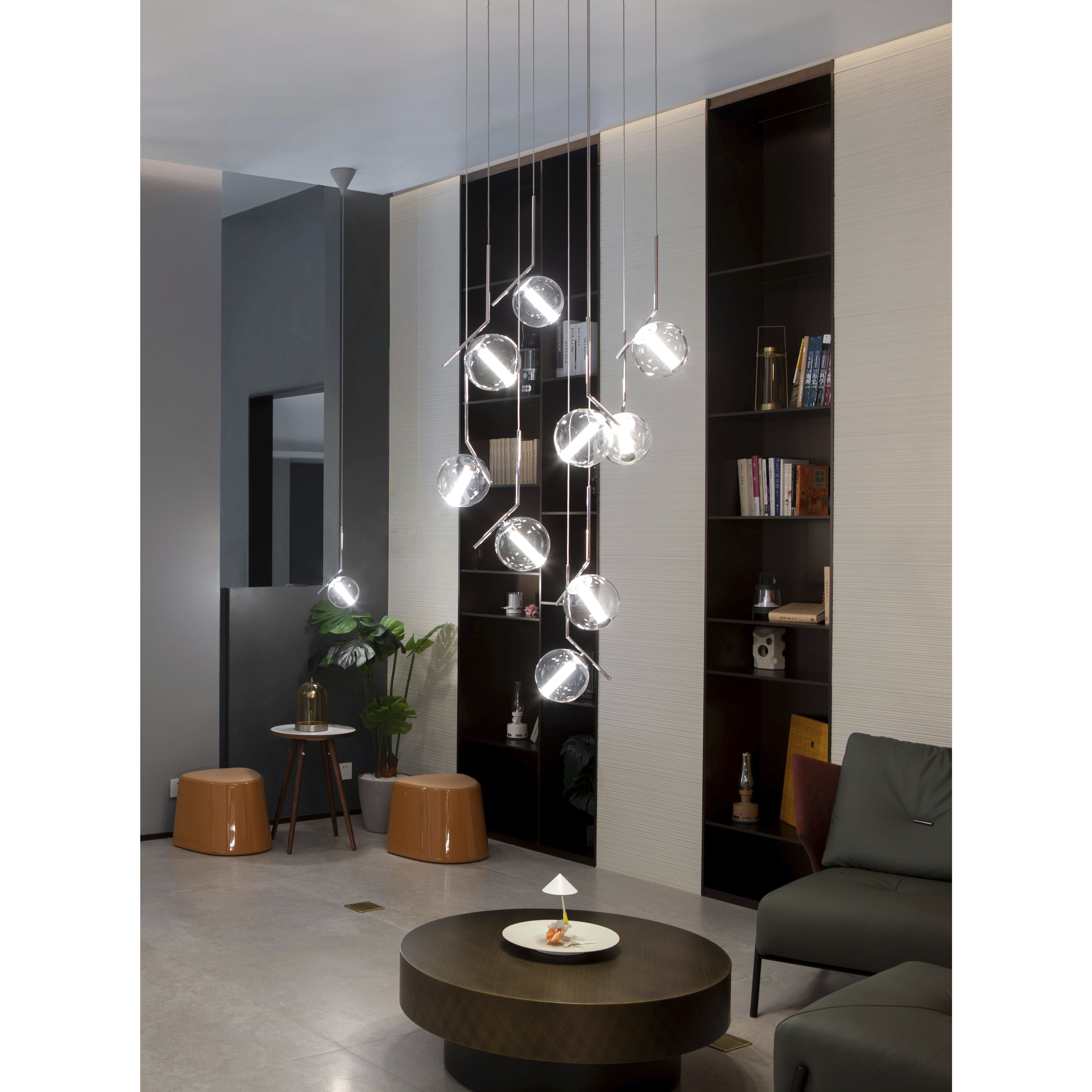 Vetri LED 23.62 inch Chrome Chandelier Ceiling Light