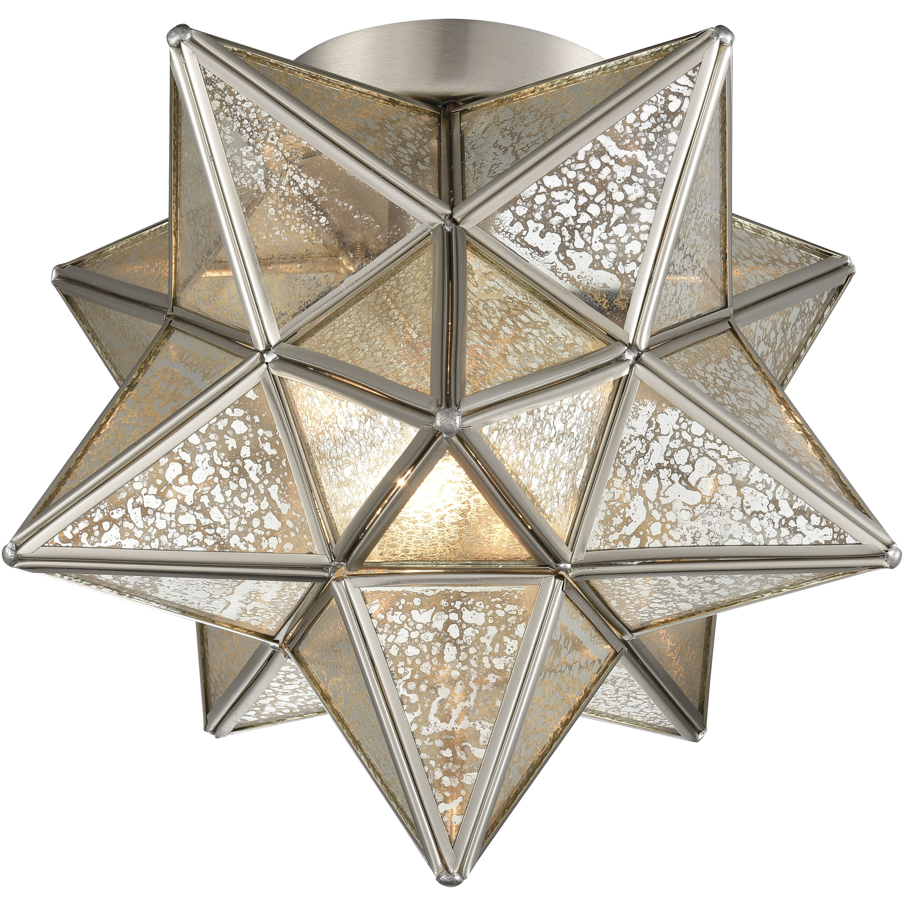 Dimond Lighting 1145 011 Moravian Star 1 Light 10 inch Antique