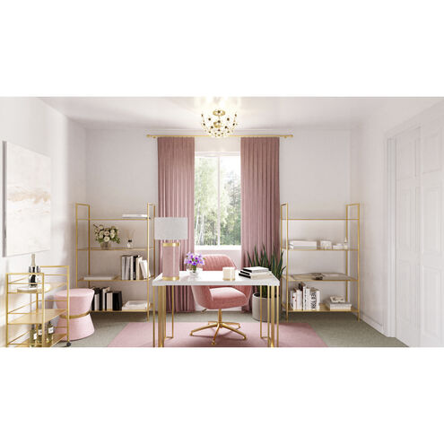 Rosemary 3 Light 15.75 inch Soft Gold Semi-Flush Mount Ceiling Light, Medium