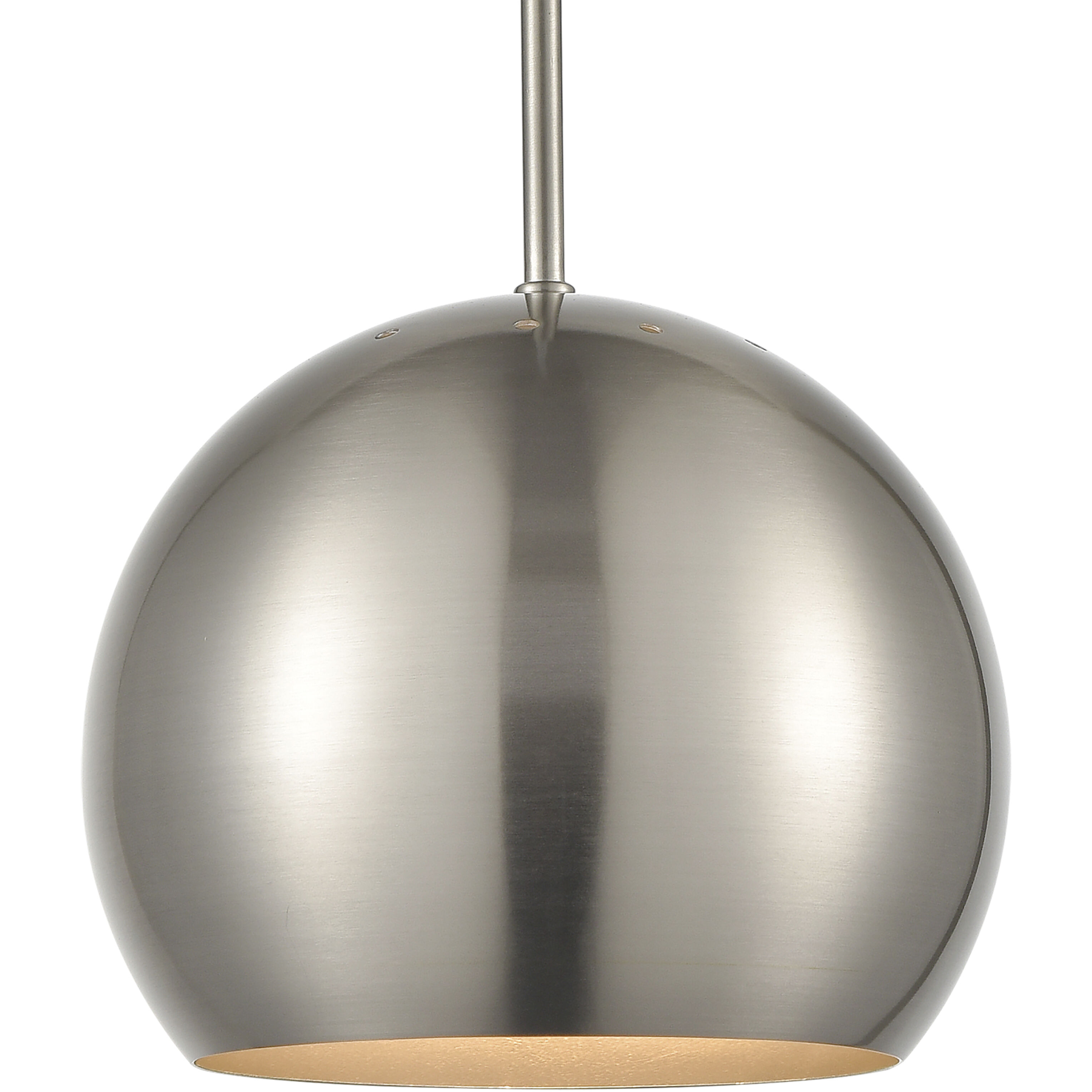 Salt Rim 1 Light 8 inch Brushed Nickel Mini Pendant Ceiling Light