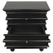 Ascona 30 X 28 inch Hand Rubbed Black Side Table