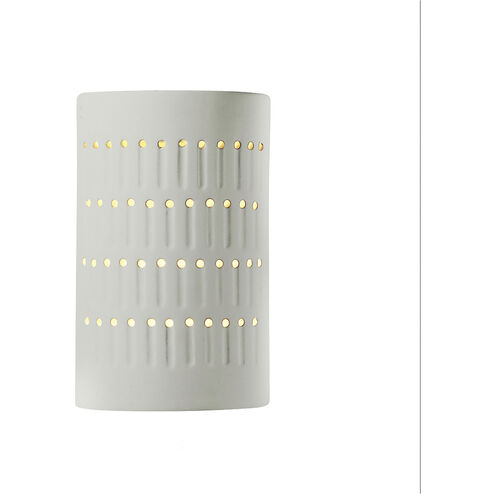 Ambiance Cactus Cylinder LED 5.75 inch Matte White Wall Sconce Wall Light, Small