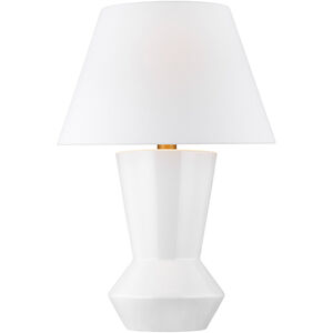 C&M by Chapman & Myers Abaco 25 inch 9.5 watt Arctic White Table Lamp Portable Light