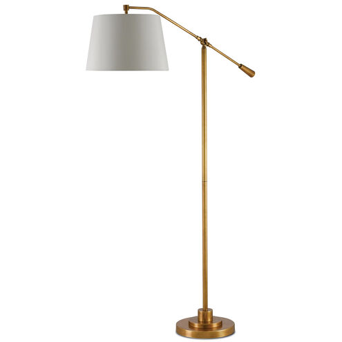 Maxstoke 66 inch 100 watt Antique Brass Floor Lamp Portable Light