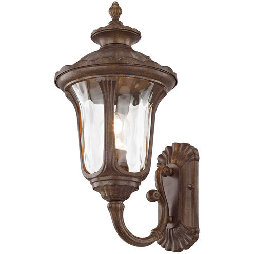 Oxford 1 Light 18 inch Moroccan Gold Outdoor Wall Lantern