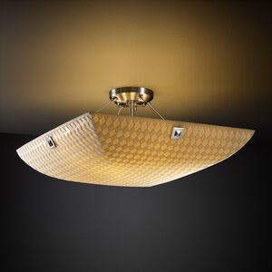 Porcelina 18 inch Semi-Flush Bowl Ceiling Light